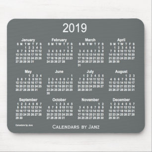 Koolkalender 2019 van de Janz-Muismat Muismat