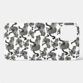 Koolkatje met zwarte waterverf Case-Mate iPhone case (Achterkant (horizontaal))
