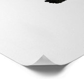 Koolkatje met zwarte waterverf poster (Hoek)