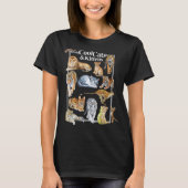 Koolkatten en olierijke leopard Felines T-shirt (Voorkant)