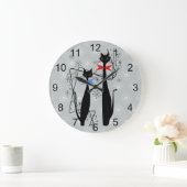 Koolkatten uit de middeleeuwen van de Retro Atomic Grote Klok (Huis)