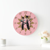 Koolkatten uit de middeleeuwen van de Retro Atomic Grote Klok (Huis)