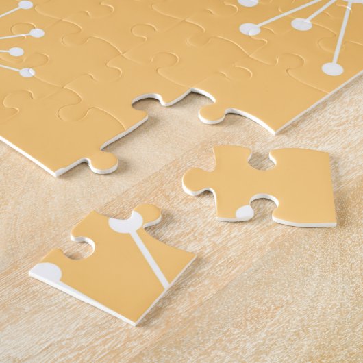 Koolkatten uit de middeleeuwen van de Retro Atomic Legpuzzel (Zijkant)