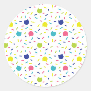 Koolkattenstickers Ronde Sticker