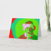 Koolkerstkerstkerkunst - aanpasbaar feestdagen kaart (Voorkant)