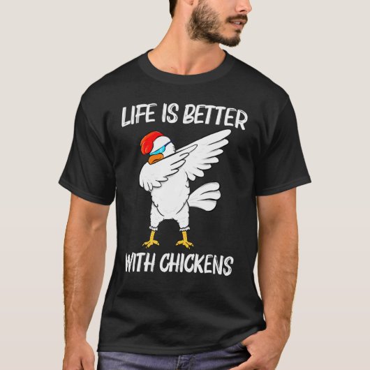 Koolkip voor mannen Rooster Animal Bird T-shirt (Voorkant)