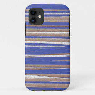 Koolkleuren strepen grafische kunst iPhone 11 hoesje
