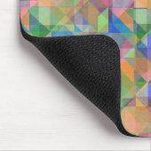 Koolkleurige driehoekige vierkantjes vormen bedekt muismat (Hoek)