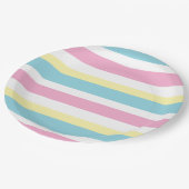 Koolkleurstrips Papieren Bordje (Gekanteld)