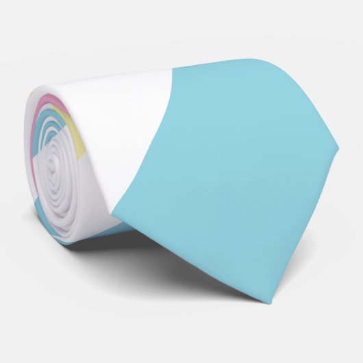 Koolkleurstrips Stropdas (Opgerold)