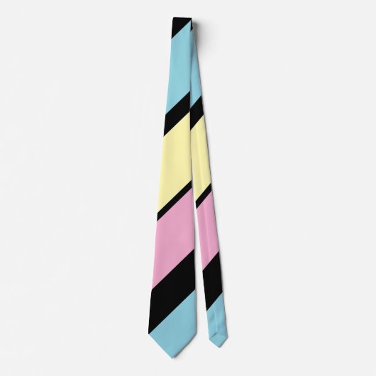 Koolkleurstrips Stropdas (Voorkant)