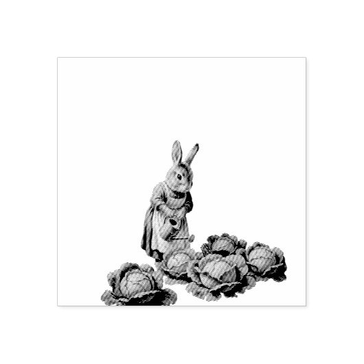 Koolkonijn Rubberstempel (Afrduk)