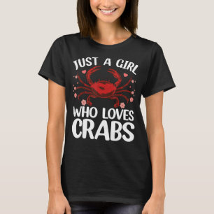 Koolkrab voor dames en heren krabben met laksheid t-shirt