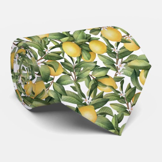 Koolluivruchten en -bladeren stropdas (Opgerold)