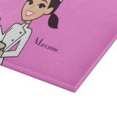 Koolmeisje Chef Cutting Board met naam Snijplank (Hoek)