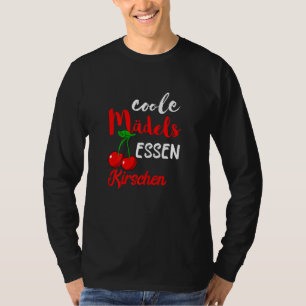 Koolmeisjes Voedingskersen Vrucht zoete kersen T-shirt