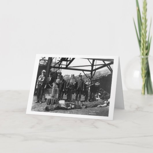 Koolmijn-reddingsspaarders, 1910 kaart (Voorkant)