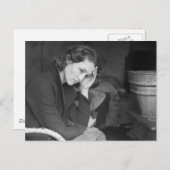 Koolmijndochter 1936. briefkaart (Voorkant / Achterkant)