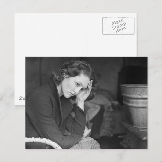 Koolmijndochter 1936. briefkaart (Voorkant / Achterkant)