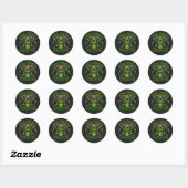 KOOLMIJNEN MONSTER RONDE STICKER (Vel)