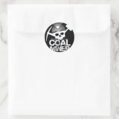 KOOLMIJNER schedel Ronde Sticker (Tas)