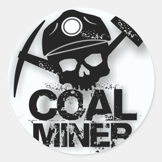 KOOLMIJNER SKULL RONDE STICKER (Voorkant)