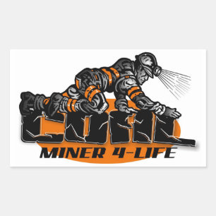 KOOLMijnWERKER 4-LEVEN Rechthoekige Sticker