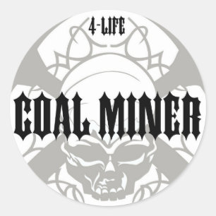 KOOLMijnWERKER 4-LIFE Ronde Sticker