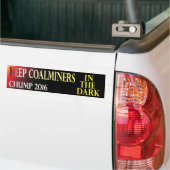 Koolmijnwerkers in het donker van 2016 bumpersticker (Op Truck)