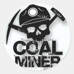 KOOLMINER SKULL RONDE STICKER