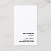 Koolminimalistische Faux Gold Foil monogram cirkel Visitekaartje (Achterkant)