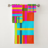 Koolmodern Abstract Geometrisch Rutpatroon Bad Handdoek (Insitu)