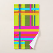 Koolmodern Abstract Geometrisch Rutpatroon Bad Handdoek (Handdoek)