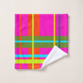 Koolmodern Abstract Geometrisch Rutpatroon Bad Handdoek (Wasdoekje)