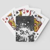 Koolmuziek die de oude punk rots van de school van pokerkaarten (Achterkant)