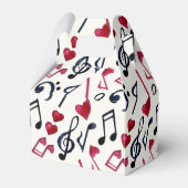 Koolmuziekliefhebbers met tippen Medium Bedankdoosjes (Achterkant)