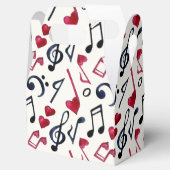 Koolmuziekliefhebbers met tippen Medium Bedankdoosjes (Geopend)