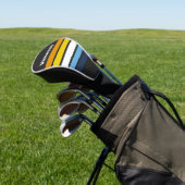 Koolnacht over Strepen met Naam Golfheadcover (Insitu)