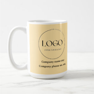 Koolonel Mosterd Kleur Ontwerp Zakelijk aanpassen Koffiemok