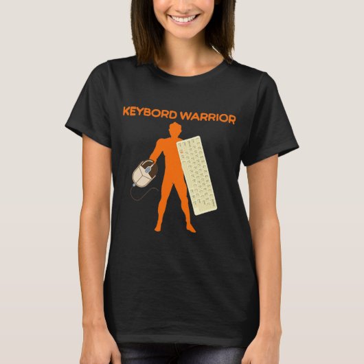 Koolontwerp voor toetsenbordwasmachine t-shirt (Voorkant)