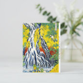 Kooloosterse japaneshokusai Watervalbos Briefkaart (Staand voorkant)