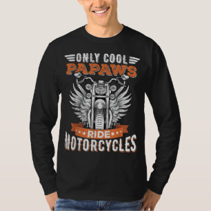 Koolpapierrijcyclus voor motorfietsen t-shirt