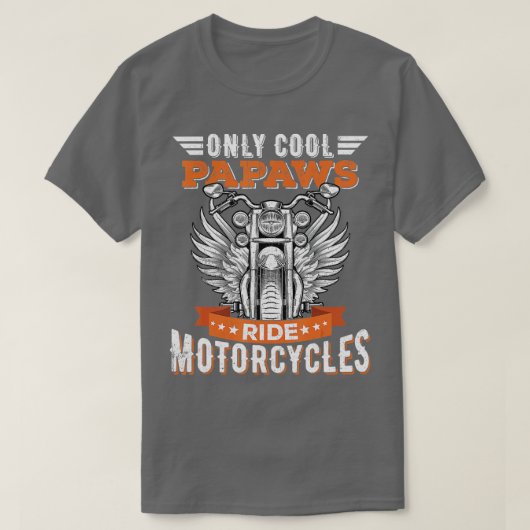 Koolpapierrijcyclus voor motorfietsen t-shirt (Design voorkant)