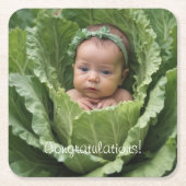 koolpatch-Baby Kartonnen Onderzetters (Voorkant)