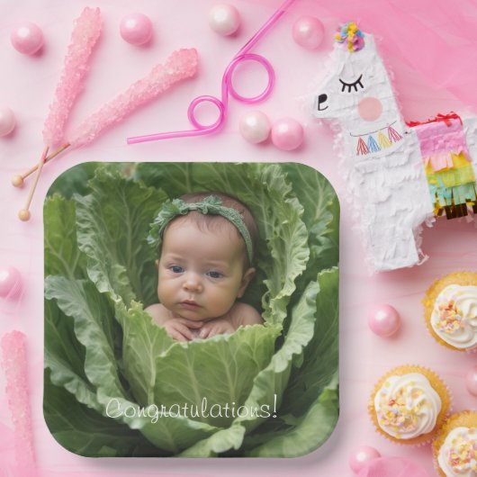 koolpatch-Baby Papieren Bordje (Feest)