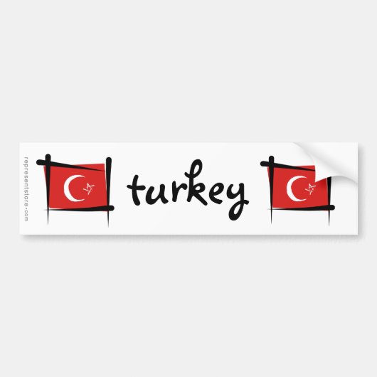 Koolpenseelvlag Bumpersticker (Voorkant)