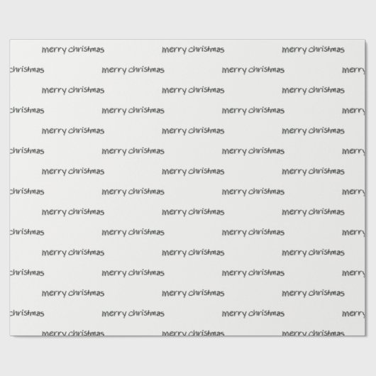Koolpotlood Merry kerst Cadeaupapier (Vlak)