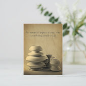 Koolpotloodschets voor aardewerk briefkaart (Staand voorkant)