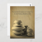 Koolpotloodschets voor aardewerk briefkaart (Voorkant / Achterkant)