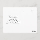 Koolpotloodschets voor aardewerk briefkaart (Achterkant)